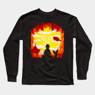 Aang (paper craft) Long Sleeve T-Shirt